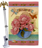 Springtime - Floral Spring Vertical Impressions Decorative Flags HG104084 Made In USA