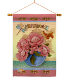 Springtime - Floral Spring Vertical Impressions Decorative Flags HG104084 Made In USA