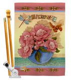 Springtime - Floral Spring Vertical Impressions Decorative Flags HG104084 Made In USA