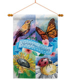 Spring Has Sprung - Floral Spring Vertical Impressions Decorative Flags HG104085 Made In USA