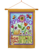 Bugs Spring - Floral Spring Vertical Impressions Decorative Flags HG104087 Made In USA