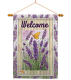 Lavender - Floral Spring Vertical Impressions Decorative Flags HG104090 Made In USA