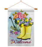 Spring Shower - Floral Spring Vertical Impressions Decorative Flags HG104099 Made In USA