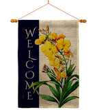 Spring Yellow Flowers - Floral Spring Vertical Impressions Decorative Flags HG104111 Made In USA