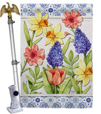 Spring Floral - Floral Spring Vertical Impressions Decorative Flags HG104112 Made In USA