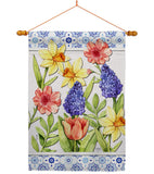 Spring Floral - Floral Spring Vertical Impressions Decorative Flags HG104112 Made In USA