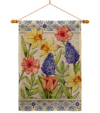 Spring Floral - Floral Spring Vertical Impressions Decorative Flags HG104112 Made In USA