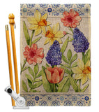 Spring Floral - Floral Spring Vertical Impressions Decorative Flags HG104112 Made In USA