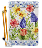 Spring Floral - Floral Spring Vertical Impressions Decorative Flags HG104112 Made In USA