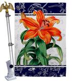 Orange Lilies - Floral Spring Vertical Impressions Decorative Flags HG104113 Made In USA
