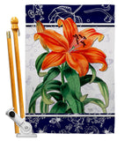 Orange Lilies - Floral Spring Vertical Impressions Decorative Flags HG104113 Made In USA