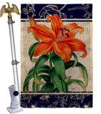 Orange Lilies - Floral Spring Vertical Impressions Decorative Flags HG104113 Made In USA