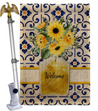 Sunflower Bouquet - Floral Spring Vertical Impressions Decorative Flags HG104115 Made In USA