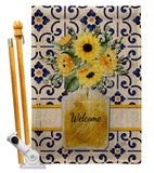 Sunflower Bouquet - Floral Spring Vertical Impressions Decorative Flags HG104115 Made In USA