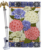 Sweet Hydrogens - Floral Spring Vertical Impressions Decorative Flags HG104120 Made In USA