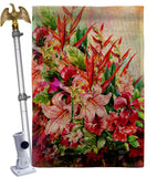 Tropical Bouquet - Floral Spring Vertical Impressions Decorative Flags HG104122 Made In USA