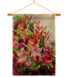 Tropical Bouquet - Floral Spring Vertical Impressions Decorative Flags HG104122 Made In USA