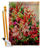 Tropical Bouquet - Floral Spring Vertical Impressions Decorative Flags HG104122 Made In USA