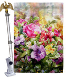 Spring Bouquet - Floral Spring Vertical Impressions Decorative Flags HG104123 Made In USA