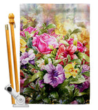 Spring Bouquet - Floral Spring Vertical Impressions Decorative Flags HG104123 Made In USA