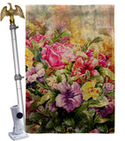 Spring Bouquet - Floral Spring Vertical Impressions Decorative Flags HG104123 Made In USA