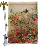 Flower Garden - Floral Spring Vertical Impressions Decorative Flags HG104131 Made In USA