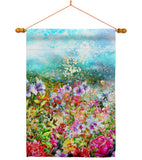 Blossom Garden - Floral Spring Vertical Impressions Decorative Flags HG104132 Made In USA