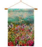 Blossom Garden - Floral Spring Vertical Impressions Decorative Flags HG104132 Made In USA