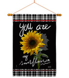 My Sunflower - Floral Spring Vertical Impressions Decorative Flags HG137253 Made In USA