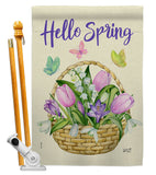 Spring - Floral Spring Vertical Impressions Decorative Flags HG137366 Made In USA