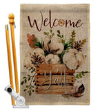 Cotton Bouquet Y'all - Floral Spring Vertical Impressions Decorative Flags HG137504 Made In USA