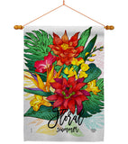 Summer Floral - Floral Spring Vertical Impressions Decorative Flags HG192650 Made In USA