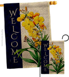 Spring Yellow Flowers - Floral Spring Vertical Impressions Decorative Flags HG104111 Made In USA