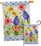 Spring Floral - Floral Spring Vertical Impressions Decorative Flags HG104112 Made In USA