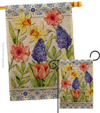 Spring Floral - Floral Spring Vertical Impressions Decorative Flags HG104112 Made In USA
