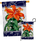 Orange Lilies - Floral Spring Vertical Impressions Decorative Flags HG104113 Made In USA