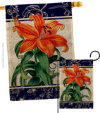 Orange Lilies - Floral Spring Vertical Impressions Decorative Flags HG104113 Made In USA