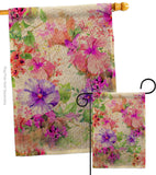 Pink & Purple Hibiscus - Floral Spring Vertical Impressions Decorative Flags HG104126 Made In USA