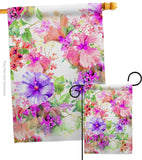 Pink & Purple Hibiscus - Floral Spring Vertical Impressions Decorative Flags HG104126 Made In USA