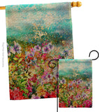 Blossom Garden - Floral Spring Vertical Impressions Decorative Flags HG104132 Made In USA