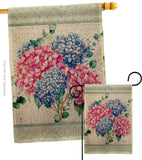 Hydrogens Burlap - Floral Spring Vertical Impressions Decorative Flags HG104139 Made In USA