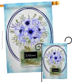 Blue Poppy - Floral Spring Vertical Impressions Decorative Flags HG104141 Made In USA