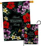 Tropical Bouquet - Floral Garden Friends Vertical Impressions Decorative Flags HG120258 Made In USA