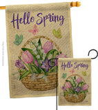 Spring - Floral Spring Vertical Impressions Decorative Flags HG137366 Made In USA