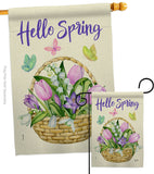 Spring - Floral Spring Vertical Impressions Decorative Flags HG137366 Made In USA