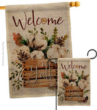 Cotton Bouquet Y'all - Floral Spring Vertical Impressions Decorative Flags HG137504 Made In USA