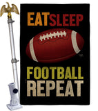 Football Repeat - Sports Interests Vertical Impressions Decorative Flags HG120271 Made In USA