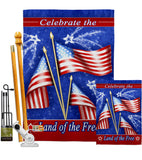 Celebrate Freedom - Fourth of July Americana Vertical Impressions Decorative Flags HG111057 Made In USA