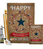 Independence Day - Fourth of July Americana Vertical Impressions Decorative Flags HG111068 Made In USA