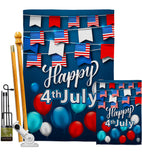 Celebrate July 4th - Fourth of July Americana Vertical Impressions Decorative Flags HG170047 Made In USA